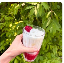 Signature raspberry drink